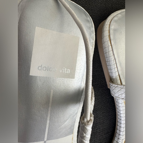 Dolce‎ Vita Dash white leather lace up sandals size 8 - Picture 5 of 7